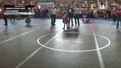 50 lbs Cons. Semi - Destiny Victory Wren, Donahue Wrestling Academy vs Rylan Greene, Lake Catholic