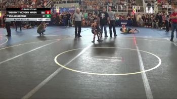 50 lbs Cons. Semi - Destiny Victory Wren, Donahue Wrestling Academy vs Rylan Greene, Lake Catholic