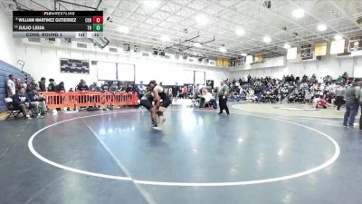 190 lbs Cons. Round 3 - Julio Leija, Trabuco Hills vs William Martinez Gutierrez, Centennial (Corona)