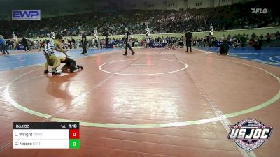 67 lbs Round Of 16 - Ledger Wright, Powerhouse Wrestling Academy vs Caius Moore, Standfast