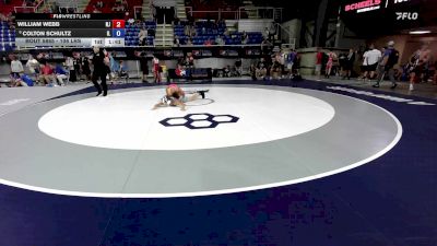 106 lbs Champ. Rd Of 64 - William Webb, NJ vs Colton Schultz, IL