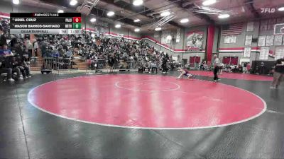 120 lbs Quarterfinal - Mason Barros-Santiago, North Torrance vs Uriel Cruz, Paloma Valley