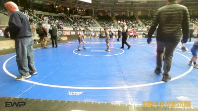 75 lbs 2nd Place - Bentley Melson, Backyard Brawlers vs Brooks Bialo, Bad Karma