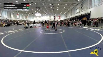 43 lbs Quarterfinal - Aurora Hunt, Baldwinsville Wrestling Club vs Casey Defranza, Divas Of Destruction Wrestling Club