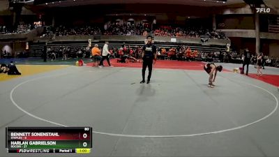 80 lbs Quarterfinals (8 Team) - Harlan Gabrielson, Rocori vs Bennett Sonenstahl, Staples