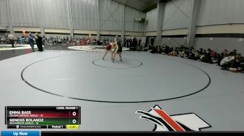 152 lbs Quarters & 1st Wb (16 Team) - Genesis Bolanoz, Richardson (Girls) vs Emma Bass, Keller Central (Girls)