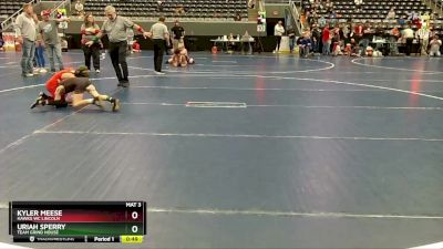 65 lbs Cons. Round 6 - Uriah Sperry, Team Grind House vs Kyler Meese, Hawks WC Lincoln