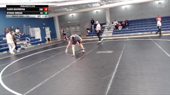 174 lbs Cons. Semi - Cash Bachicha, New Mexico Highlands vs Ethan Gregg, Briar Cliff (Iowa)