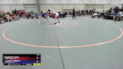 150 lbs Round 1 (8 Team) - Maddox Shaw, Pennsylvania vs Jagger French, California Blue