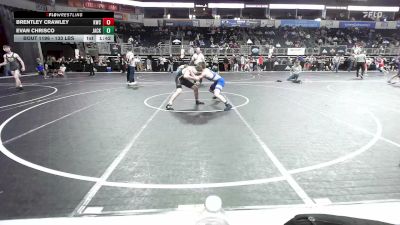 133 lbs Semifinal - Brentley Crawley, Kwc vs Evan Chrisco, Jackson County
