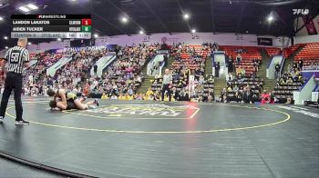 190 lbs Quarterfinals (8 Team) - Aiden Tucker, LakeVille Memorial HS vs Landon Lakatos, Clinton HS