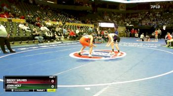 165 Class 3 lbs Champ. Round 1 - Brody Wilmes, North Point vs John Holt, Camdenton