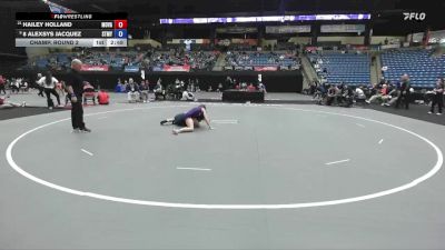 110 lbs Champ. Round 2 - Hailey Holland, Missouri Valley vs 8 Alexsys Jacquez, Saint Mary