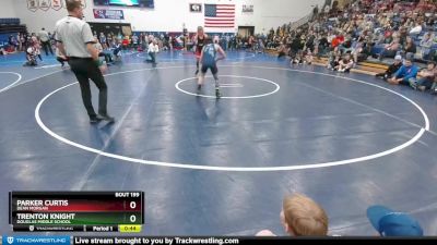 127 lbs Quarterfinal - Trenton Knight, Douglas Middle School vs Parker Curtis, Dean Morgan