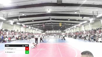 73 lbs 3rd Place - Joshua Callirgos, Grindhouse Wrestling Club vs Salice Briseno, Top Rank