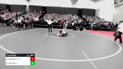 93-J lbs Consolation - Allen Gaudenzi, Newtown (CT) Youth Wrestling vs Colton Riordan, Barn Brothers