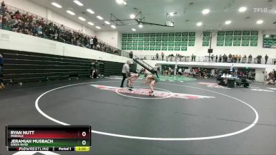 126 lbs Quarterfinal - Ryan Nutt, Pinedale vs Jeramiah Musbach, Green River