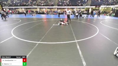 7th - 8th grade - 123 Cons. Round 2 - Anthony Goodpaster, Sebolt Wrestling Academy vs Brody Siems, Iowa