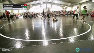 58 lbs Rr Rnd 1 - Hudson Waag, Keystone Kids Wrestling Club vs Jack Crain Jr, Team Tulsa Wrestling Club