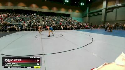 120 lbs Cons. Round 3 - Pj Machacek, Harrisburg High School vs Jackson Stoops, Tahoma