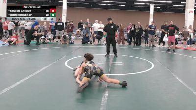 74 lbs Cons. Semis - Steven Barber, Spartan Mat Club vs John Briones IV, Vici Wrestling Club