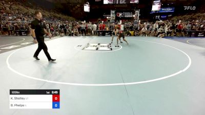 120 lbs Rnd Of 128 - Karson Shelley, UT vs Brady Phelps, IL