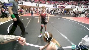 58 lbs Round Of 16 - Isabella Mannon, Gore Pirates Youth Wrestling vs Wyatt Holtz, Wagoner Takedown Club