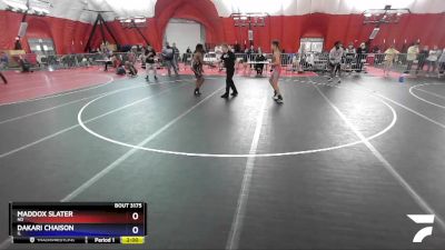 136 lbs Cons. Round 3 - Maddox Slater, ND vs Dakari Chaison, IL