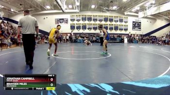 132 lbs Quarterfinal - Jonathan Campbell, Walsh Jesuit vs Brayden Miles, Brunswick