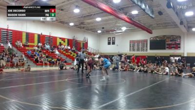 High School - 156 lbs Quarterfinals (8 Team) - Joe DeCorso, Hanover Park vs Mason Hawk, Phillipsburg