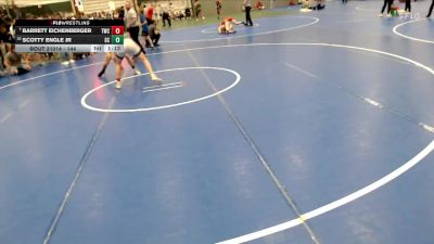 144 lbs Champ. Round 2 - Barrett Eichenberger, Torrington Wrestling Club vs Scotty Engle Jr, Sedgwick County