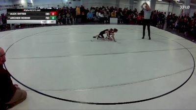 2 lbs Quarterfinal - Alex Ditter, CWO vs Archer Roehr, Pioneer Wrestling Club