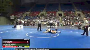 120 lbs Placement Matches (8 Team) - Gavin Morel, W3-Dickinson vs Pete Rasmussen, W4-Jamestown