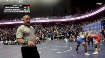 3A 175 lbs Quarterfinal - Micah Geoghegan, St. Stephens High School vs Cameron Perryman, Dudley