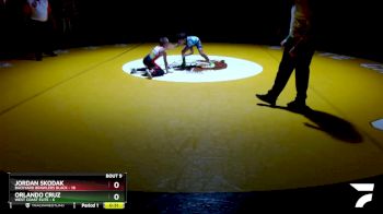 60 lbs Finals (8 Team) - Jordan Skodak, Backyard Brawlers Black vs Orlando Cruz, West Coast Elite