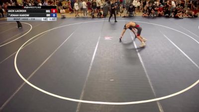 110 lbs Champ. Round 1 - Jack LaCroix, Northern Elite vs Jonah Karow, Guerrilla Wrestling Club