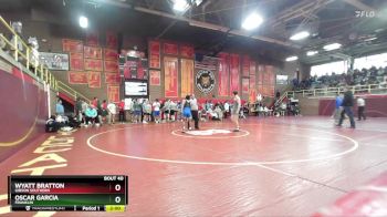 126 lbs Champ. Round 1 - Wyatt Bratton, Gibson Southern vs Oscar Garcia, Franklin