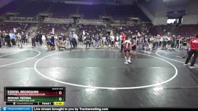 95-98 lbs Round 2 - Roman Medina, Widefield Wrestling Club vs Ezekiel Broseghini, Cheyenne Mountain Wrestling Club