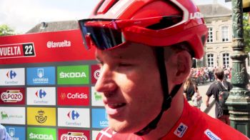 Teunissen Soaking Up Vuelta Leader Vibe