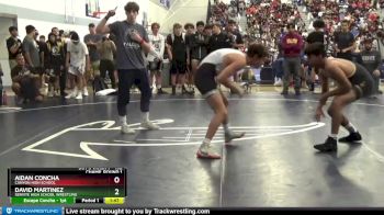 132 lbs Champ. Round 1 - David Martinez, Servite High School Wrestling vs Aidan Concha, Canyon High School