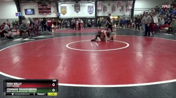 106 lbs Round 1 - Chanan Snakenberg, Eddyville-Blakesburg-Fremont vs Iyov Kelly, Fort Madison