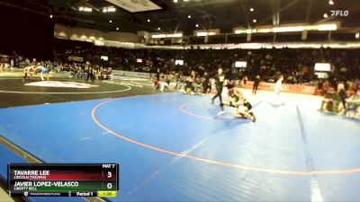 132 lbs Quarterfinal - Javier Lopez-Velasco, Liberty Bell vs Tavarre Lee, Lincoln (Tacoma)