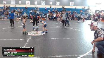 58 lbs Round 3 - Julian Miller, Smithfield Wrestling vs Declan Conroy, Mighty Warriors