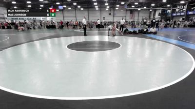 138 lbs Consi Of 16 #2 - Jack Abramson, NJ vs Mac Johnson, NC