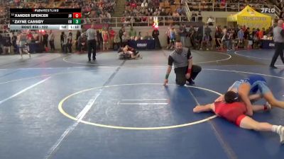 122 lbs 5th Place Match - Zayne Cassidy, Olentangy Berlin vs Xander Spencer, Jv Warriors