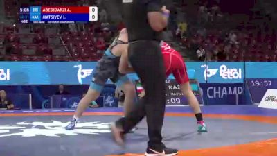 97 kg Finals 1-2 - Ali Abedidarzi, Iran vs Iussuf Matsiyev, Kazakhstan