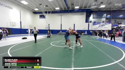 285 lbs 5th Place Match - Blake Flach, UW-Stevens Point vs David Ortiz, Elmhurst College