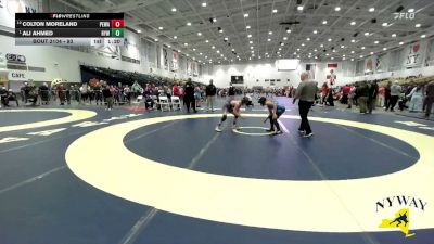 93 lbs 3rd Place Match - Ali Ahmed, HF-L Youth Wrestling vs Colton Moreland, Purple Eagles Wrestling Academy