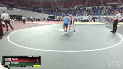 3A-285 lbs Cons. Round 3 - Jesse Aragon, Nyssa vs Wyatt Julian, Lakeview