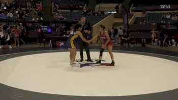 62 lbs Champ. Round 2 - Ashlynn Ortega, New York Athletic Club vs Sofia Vergara, California